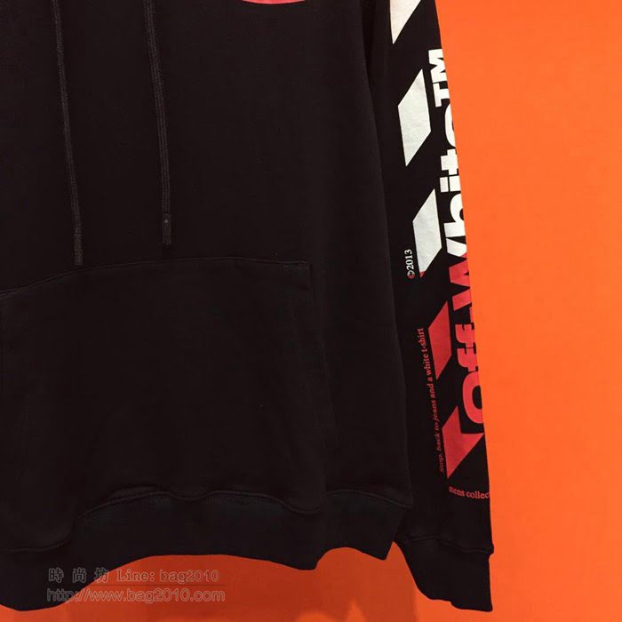 OffWhite男裝 19-20FW新款 最高品質 off連帽衛衣 off黑色套頭男衛衣 男士秋季新款單品  tzy2233